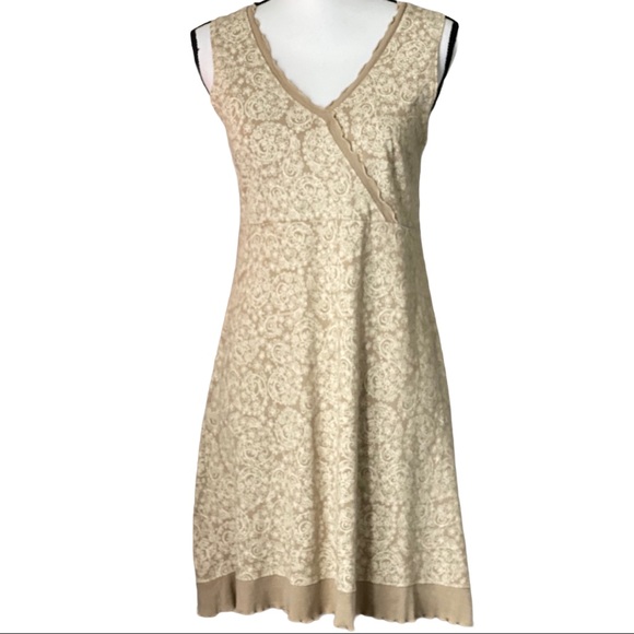 fresh produce Dresses & Skirts - Fresh Produce/Floral Sundress  Tan/Cream